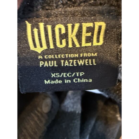 Wicked Sweater Cardigan Ariana By Paul Tazewell Women’s XS Gray/Black Zebra NWT - Picture 8 of 11